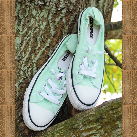 Converse Shoes - converse mint slip-ons